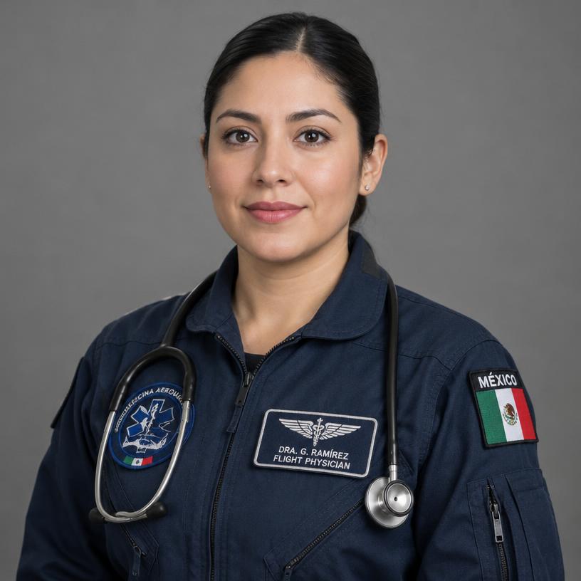 EJEMPLO — Médica de vuelo